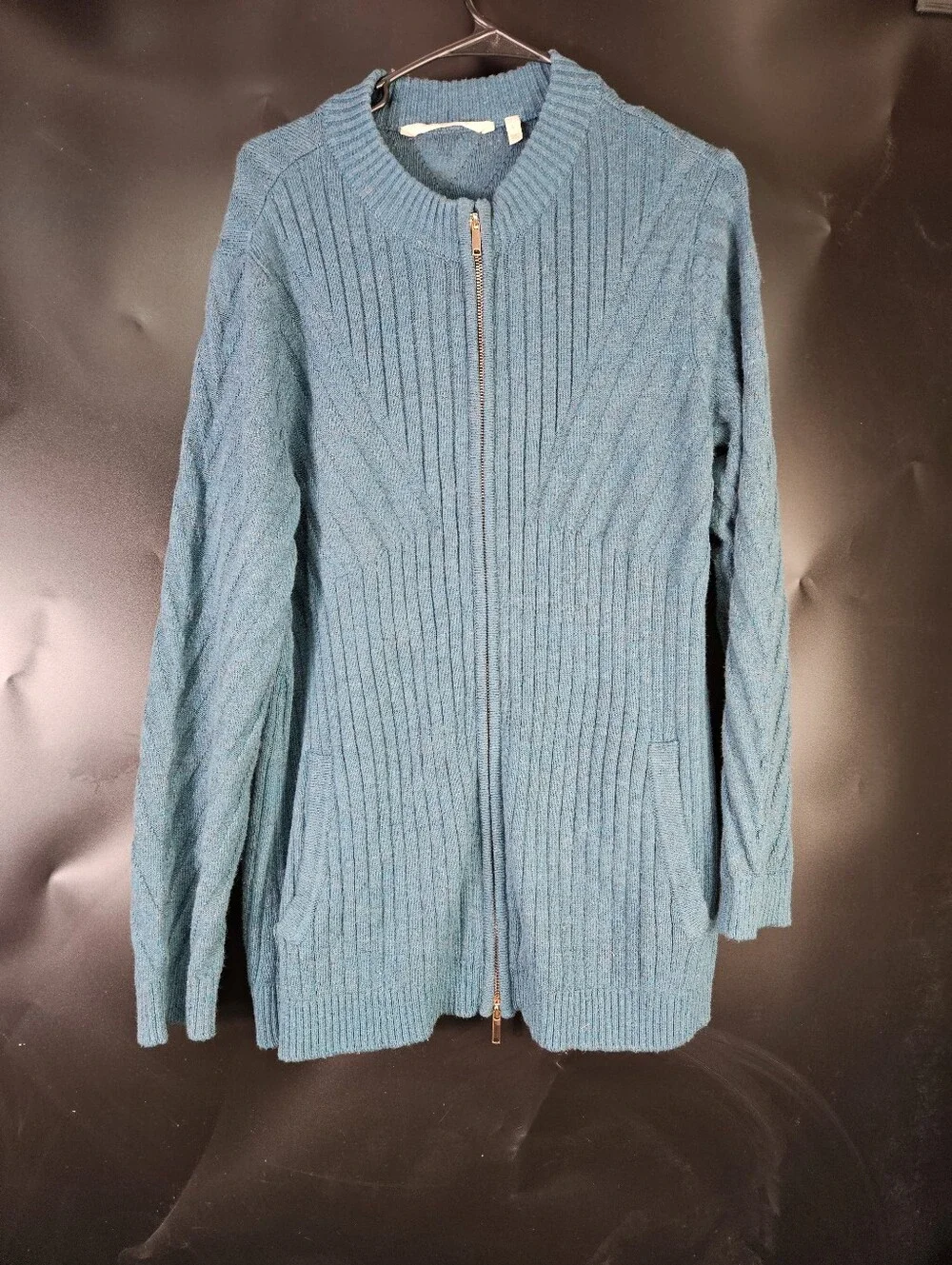 Soft Surroundings Full Zip Sweater Jacket